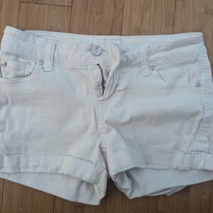 Celebrity Pink White Jean Shorts